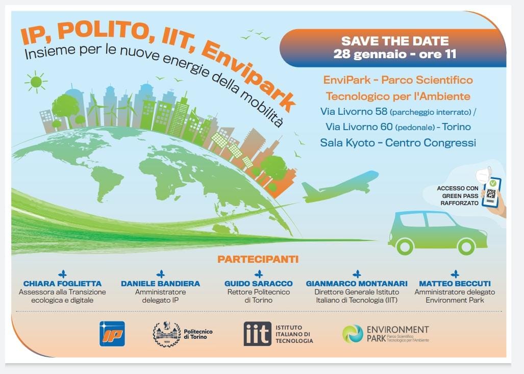 IP, Polito, IIT, Envipark - Insieme per le nuove energie della mobilit&agrave;